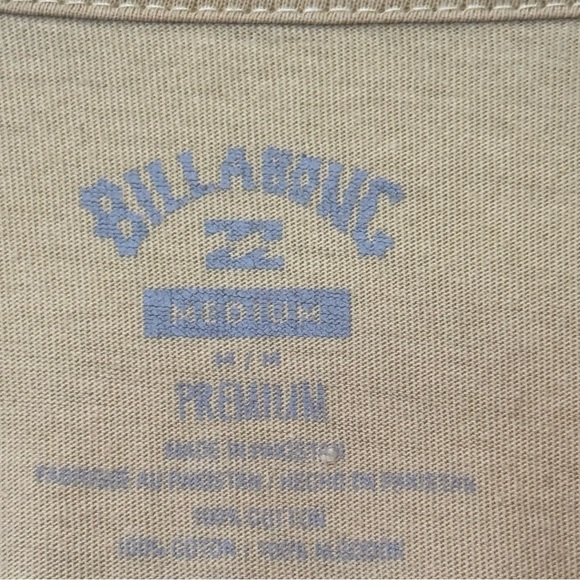 Men's Billabong Palm Tree Sunset Graphic Mustard Yellow T-Shirt - Picture 6 of 8